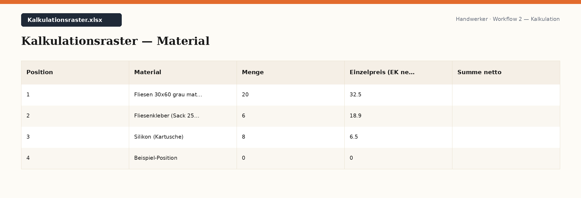 Excel-Template